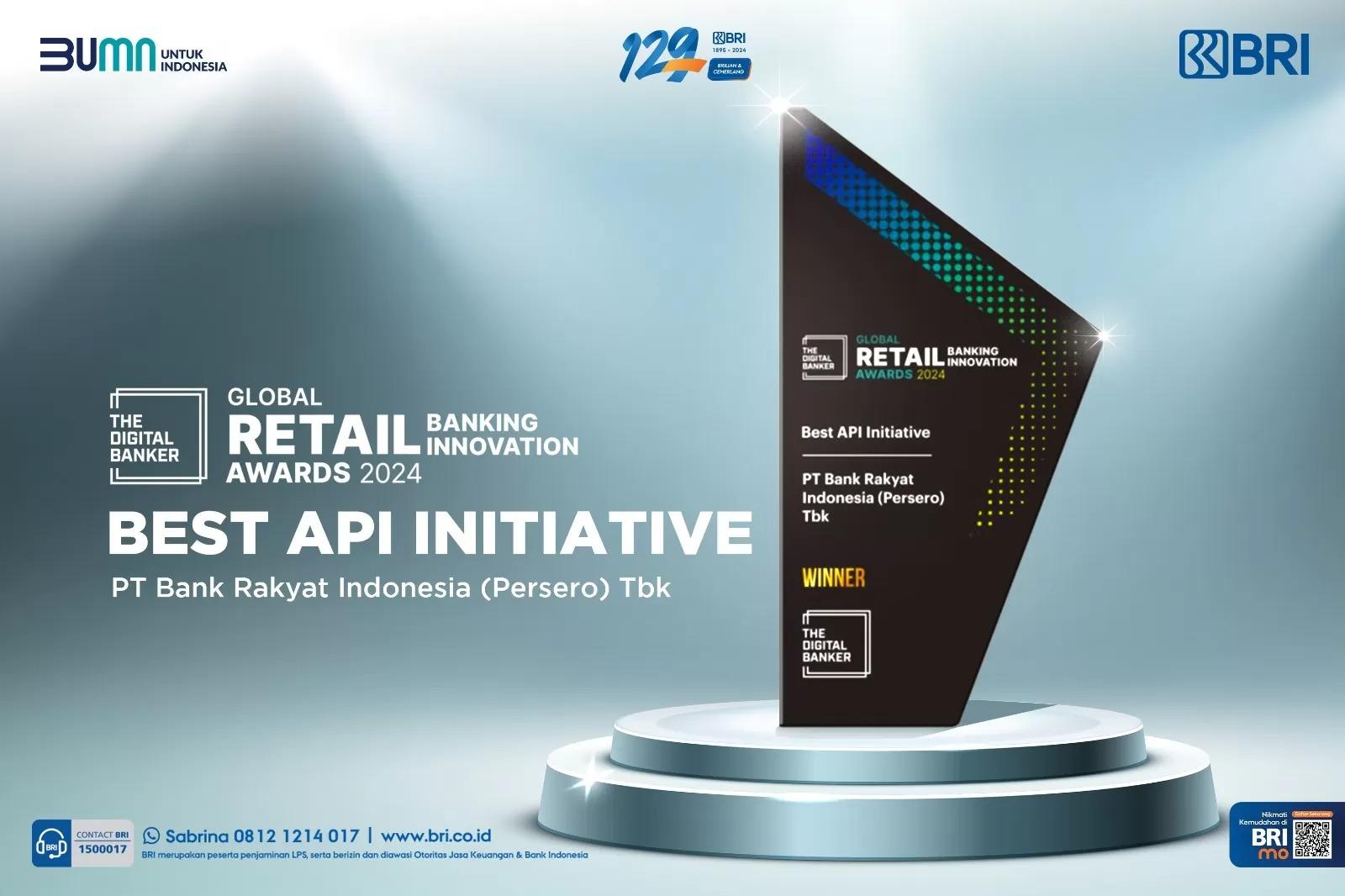 BRIAPI Developer Portal Raih Penghargaan ‘Best API Initiative’ di Global Retail Banking Innovation Awards 2024